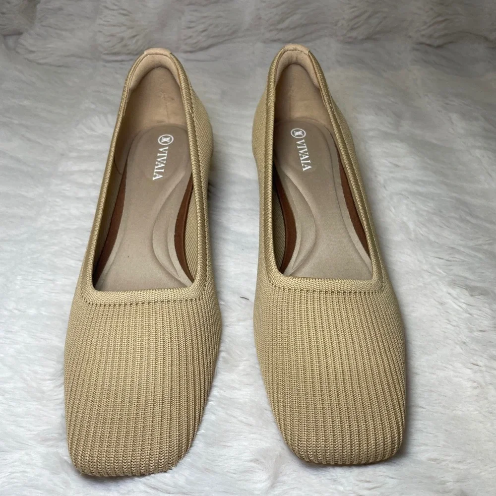 VIVAIA Square-Toe Chunky Heels (Melody) EU 40 / US‎ 9